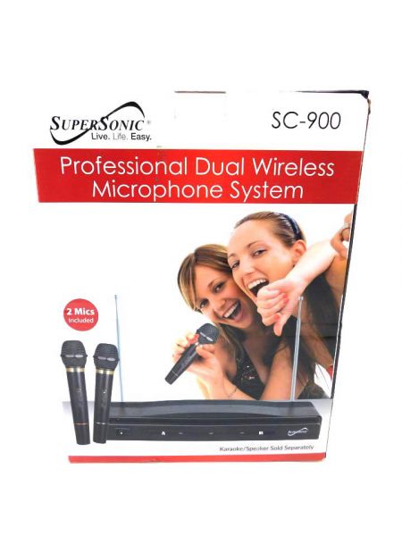 Supersonic Sc 900 Professional Wireless Dual Microphone System 2 Mics