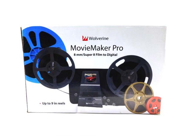 lordcomputer Wolverine 8mm & Super 8 Reels to Digital MovieMaker Pro Film,  Black (MM100PRO)