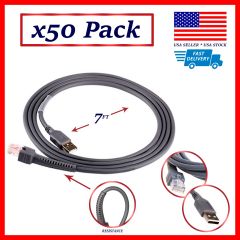 50 Pack ✅ USB cable for Symbol Motorola Barcode Scanner 7FT 2M ✅ Fast Shipping
