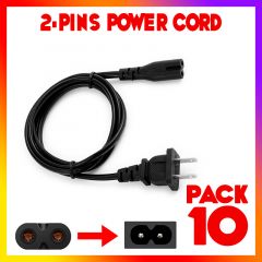 10 pack US 2 pin AC  Charger Adapter Power Cable For Vizio LG Speaker Printer