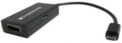 Comprehensive Cable MHLUSB-HD Micro USB to HDMI MHL Adapter, Black