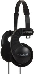 Koss SportaPro Stereo Headphones, Standard - Black