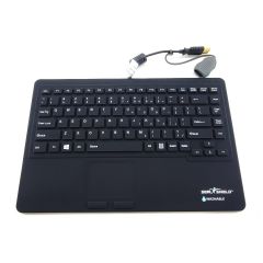 SEAL SHIELD TOUCH Silicone All-in-One Keyboard w/ Built-In Touchpad (USA), S87P2