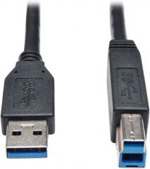 TRIPP LITE 10-Feet USB 3.0 SuperSpeed Device Cable 5Gbps, Black (U322-010-BK)