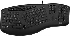 Adesso Akb-160UB Truform Media 160 Ergonomic Desktop Keyboard, Black