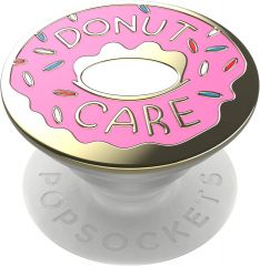 PopSockets: PopGrip with Swappable Top for Phones and Tablets, Enamel Donut Pink