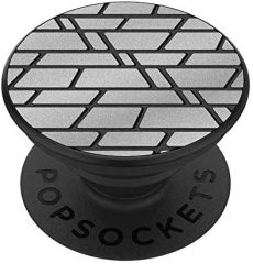 PopSockets PopGrip - Expanding Stand, Grip - Swappable Top - Reflective Urban Geo