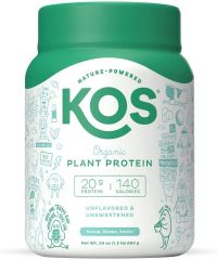 KOS Vegan Plant Based Keto Protein Powder Unsweetened Dairy Free - 20 servings