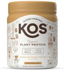 KOS Vegan Plant Based Keto Protein Powder Chocolate Peanut Butter Gluten Free