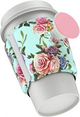 PopSockets PopThirst Beverage Cup Sleeve Grip Retro Wild Rose / Pink Floral