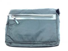 Michael Kors Satchel Large Nylon Kent Messenger Handbag (Black)