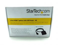 StarTech.com 4K HDMI Splitter 1 In 2 Out - 30Hz 1.4 2 Port Video Splitter Box