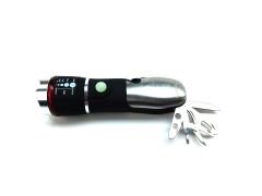 LaySun Car Emergency Tool Flashlight  Multi-tool LED torch, 12 Tools Including