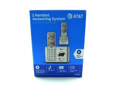 AT&T EL52215 Dect 6.0 2 Handset Answering System with Caller ID/ Telephone, Gray