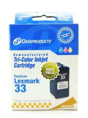 Dataproducts DPC0033 Remanufactured Inkjet Cartridge for Lexmark #33, Color