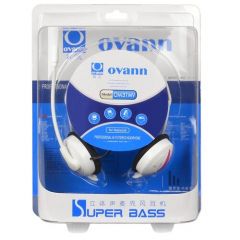 Ovann OM31MW Professional Behind the Head Hi Fi stereo Headphones (White)