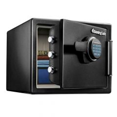 SentrySafe Waterproof Safe 0.8 cu. ft. Fireproof Digital Keypad Lock Steel Black