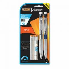BIC .5mm 2CT Mechanical #2 Pencil with Refills - Velocity Max Black