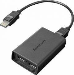 Lenovo DisplayPort to Dual DisplayPort Adapter Cable Audio/Video 0B47092