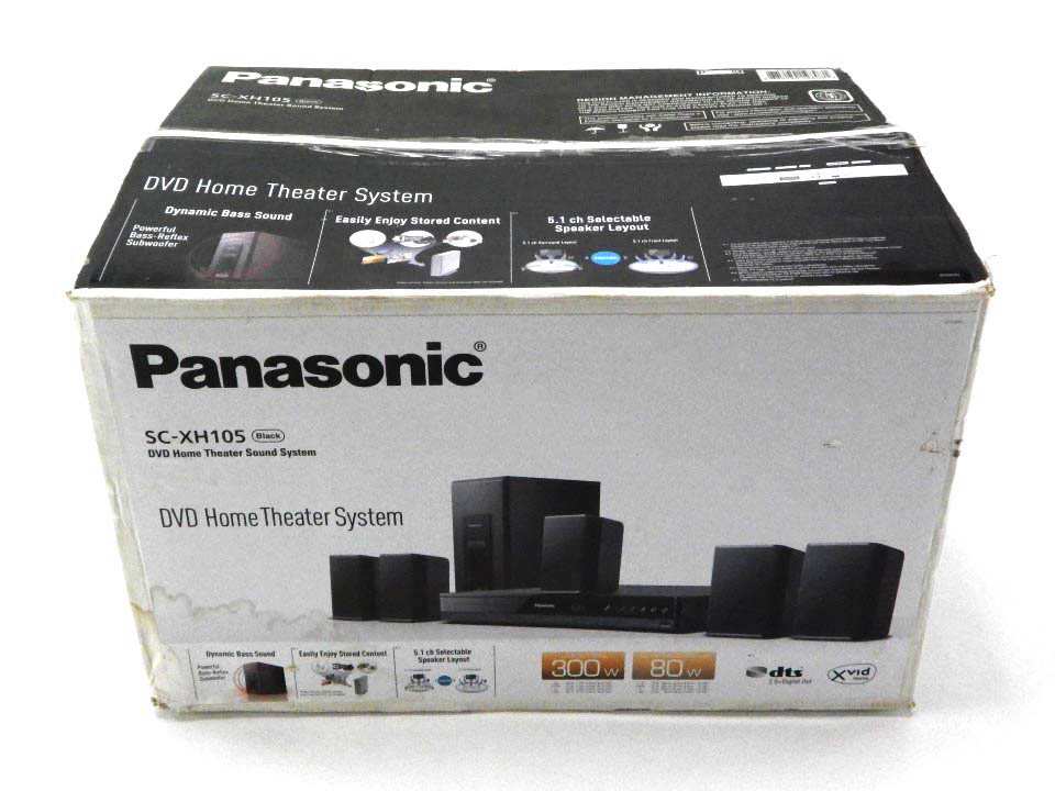 Panasonic Home Theater System SC-XH105 (Black) 5.1 Surround Sound